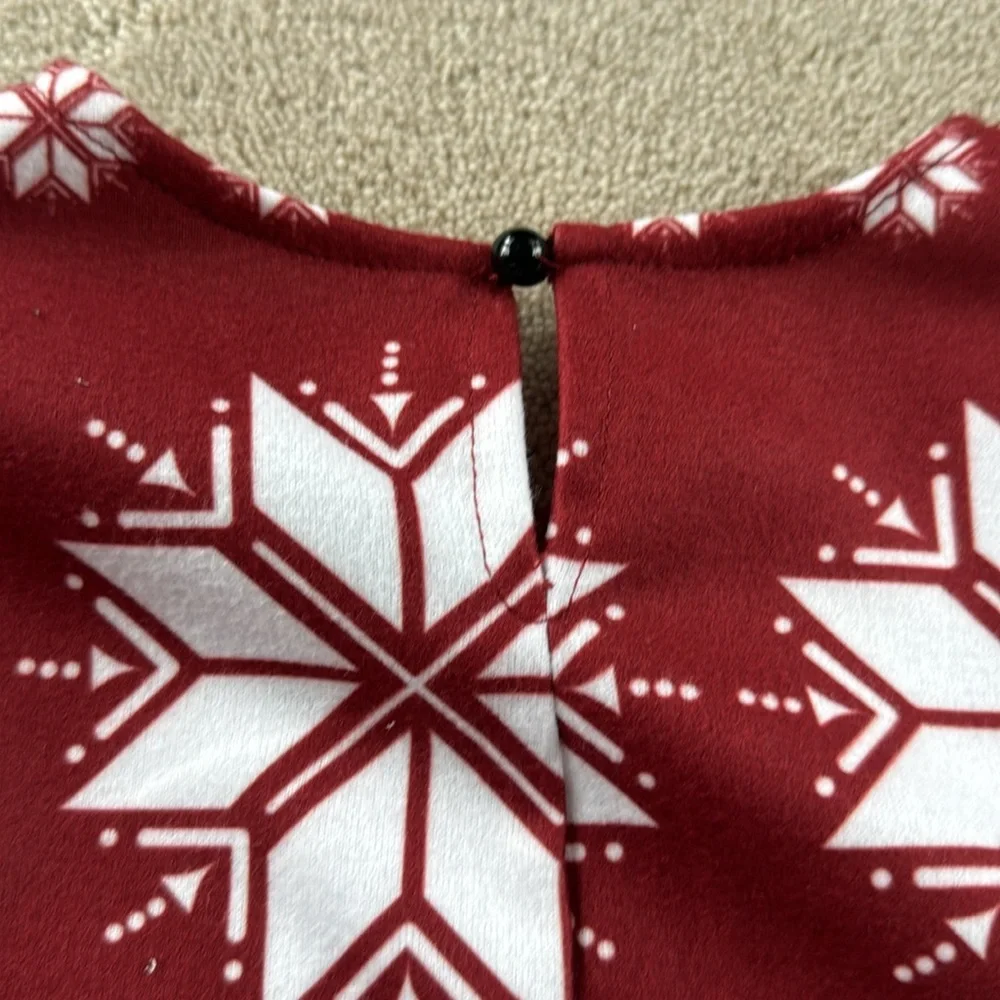 Girls Rudolf the Reindeer Holiday Christmas A-Line Dress, Size 10